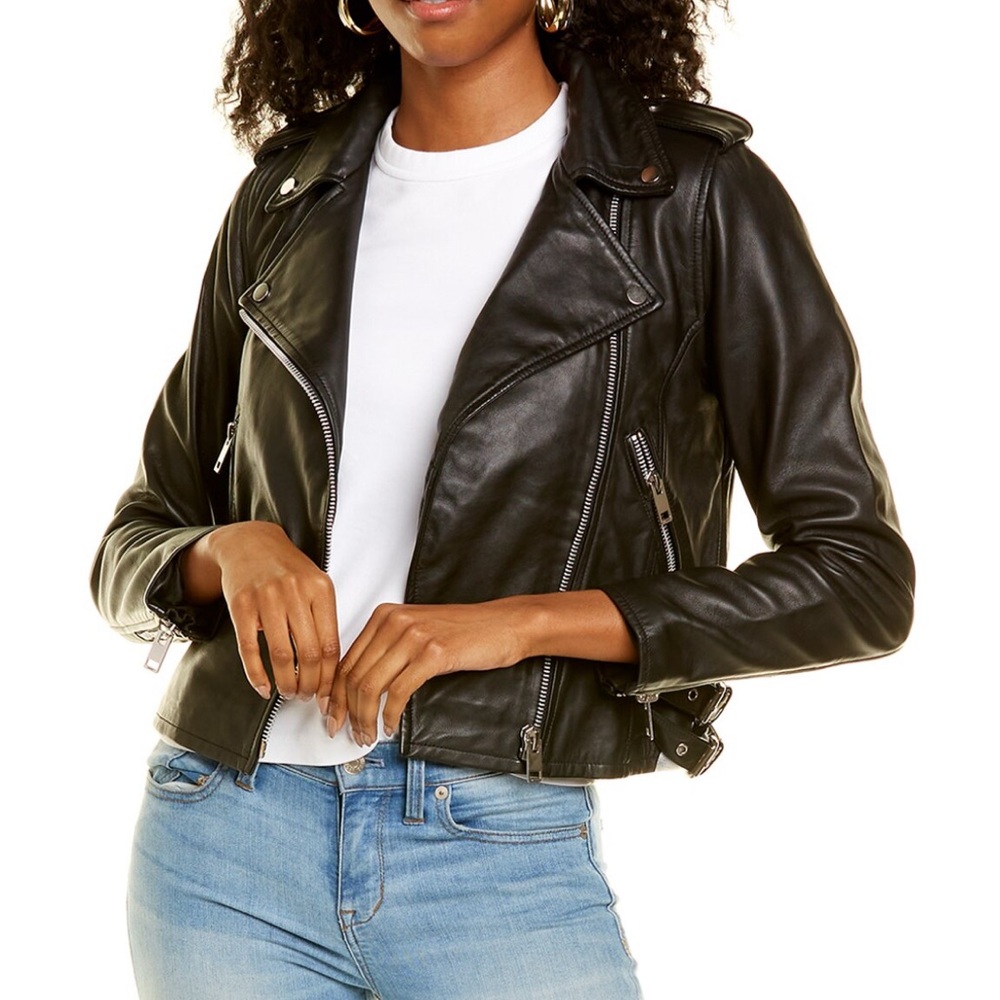 Women's Black Leather Jacket